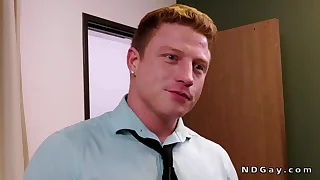 Gay co workers rimjob and anal fianc